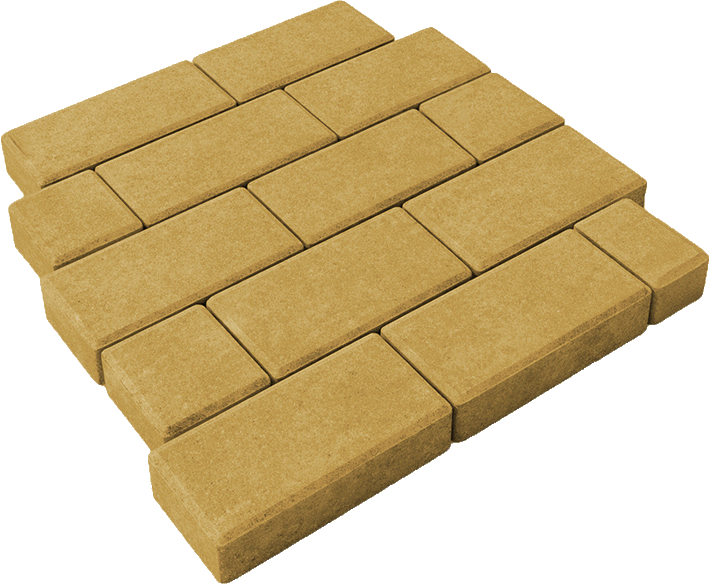 тротуарная брусчатка желтый 60 мм
