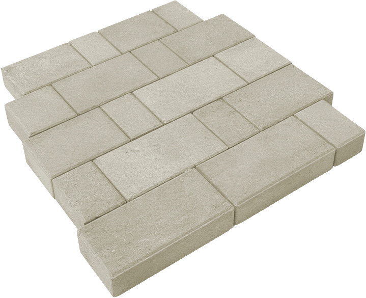 тротуарная плитка новый город белый 40 мм