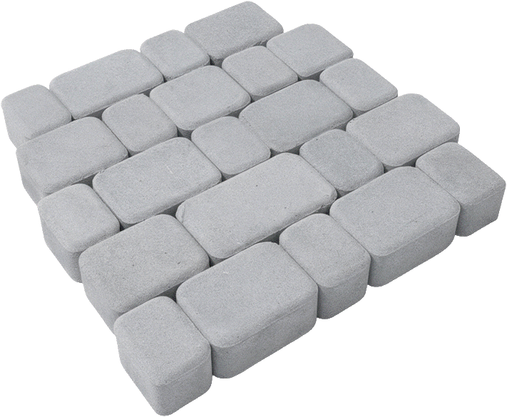 тротуарная плитка старый город серый 60мм